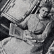A German countess reading magazine Die Woche. The photo appeared in an issue of Die Woche.